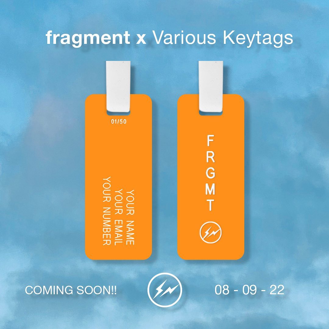 fragment x Various Keytags 限定行李牌发布– NOWRE现客