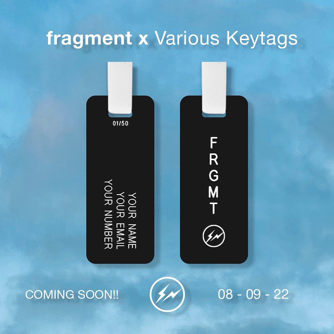 fragment x Various Keytags 限定行李牌发布– NOWRE现客