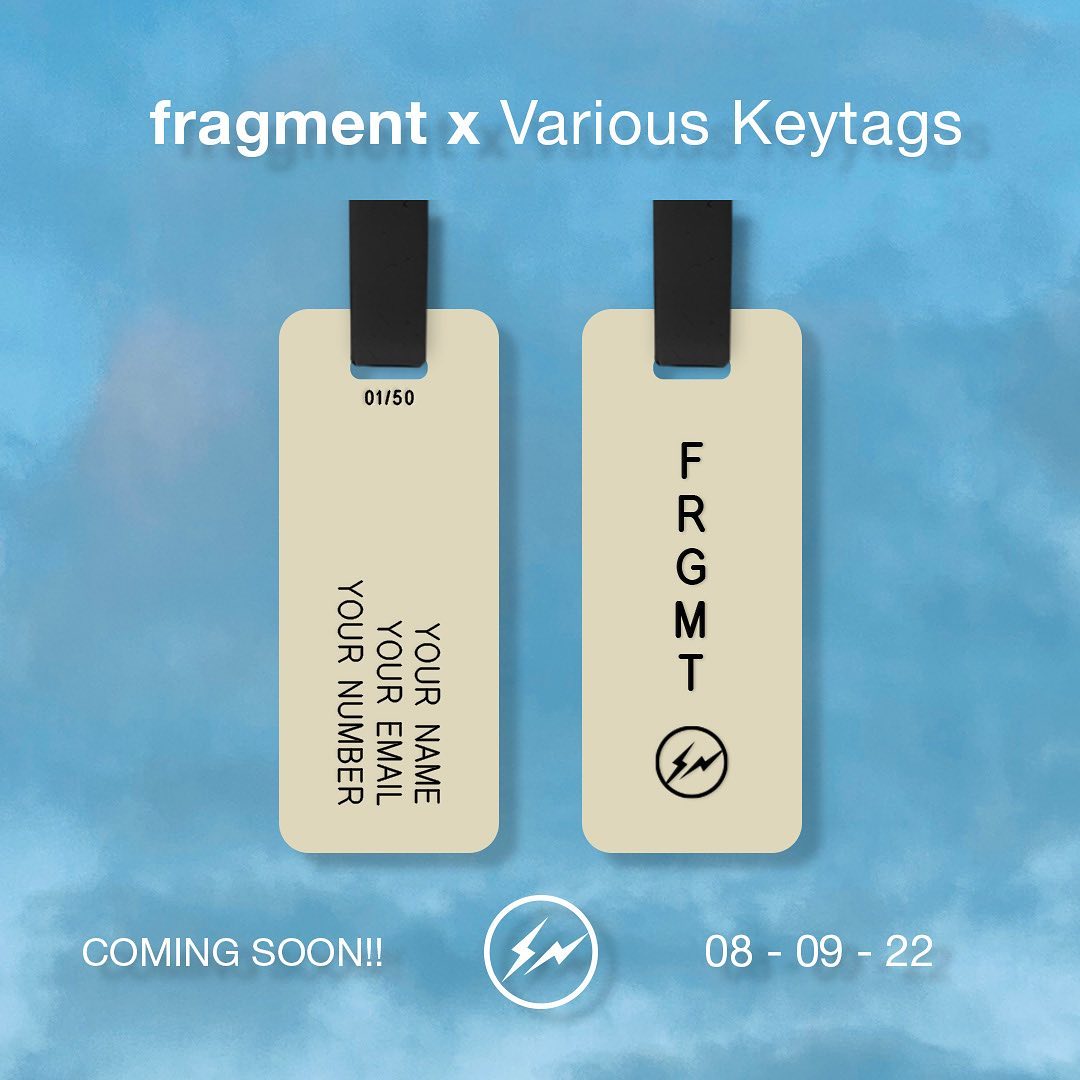 fragment x Various Keytags 限定行李牌发布– NOWRE现客