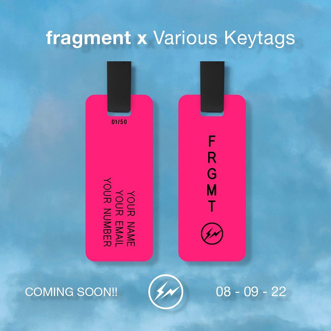 fragment x Various Keytags 限定行李牌发布– NOWRE现客