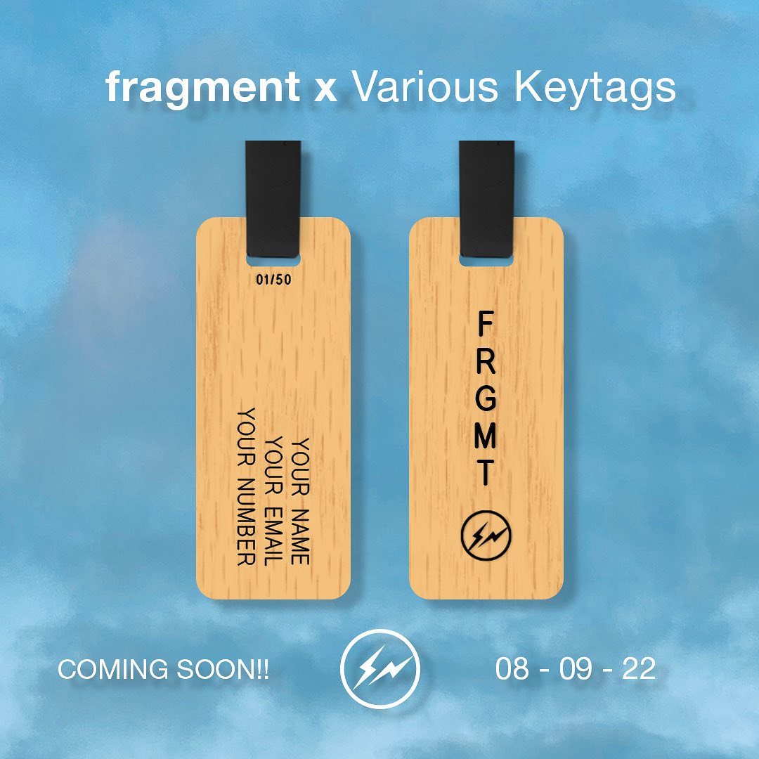 fragment x Various Keytags 限定行李牌发布– NOWRE现客