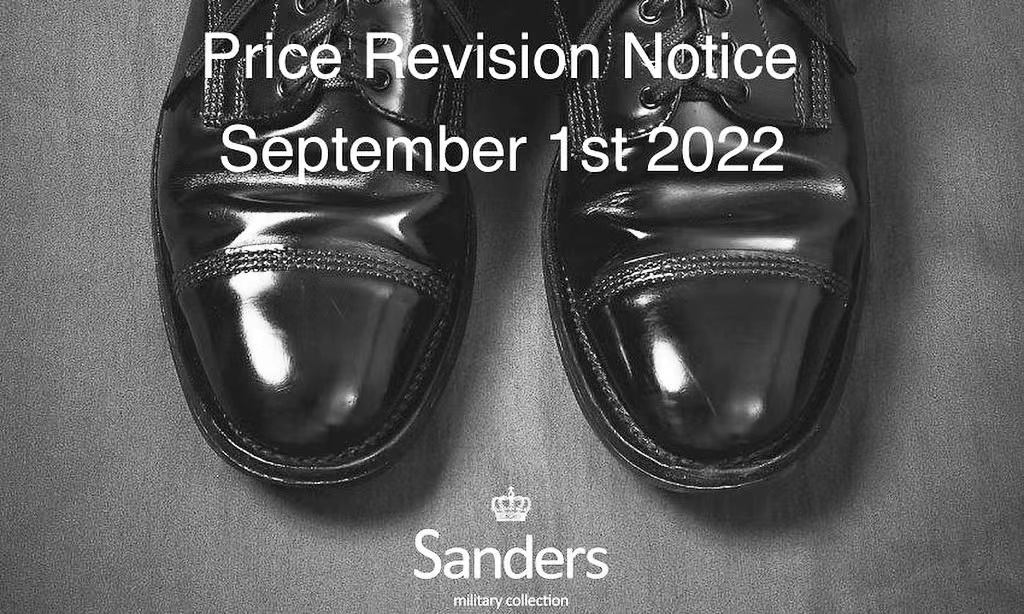 Sanders 日本支线系列宣布涨价百分之七