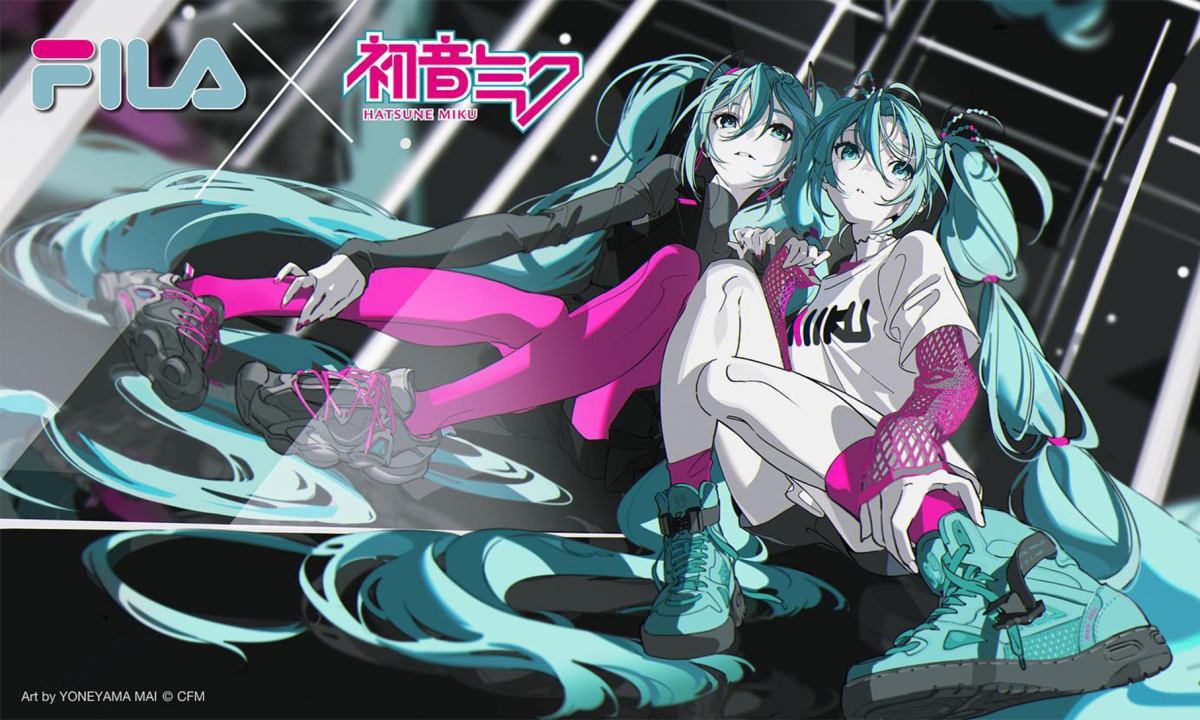 虚实相生，初音未来 x FILA 合作鞋款接受预定