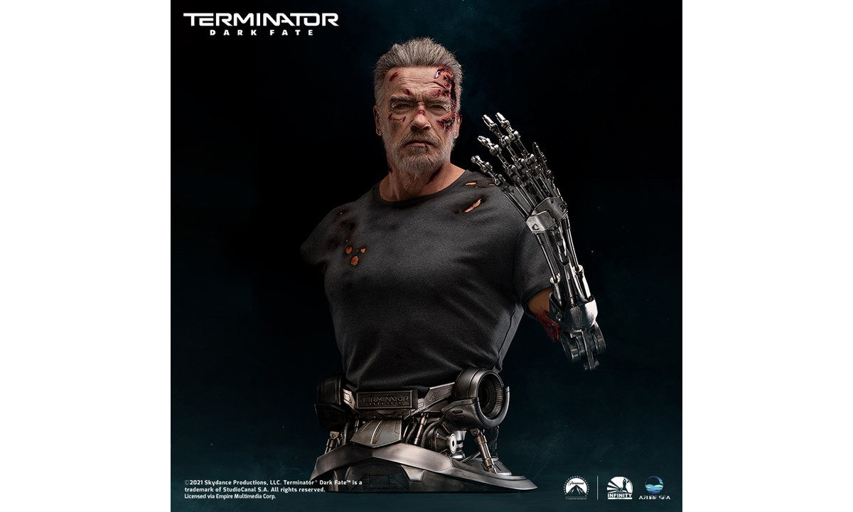 Infinity Studio 推出 1:1 战损版终结者 T800 半身像