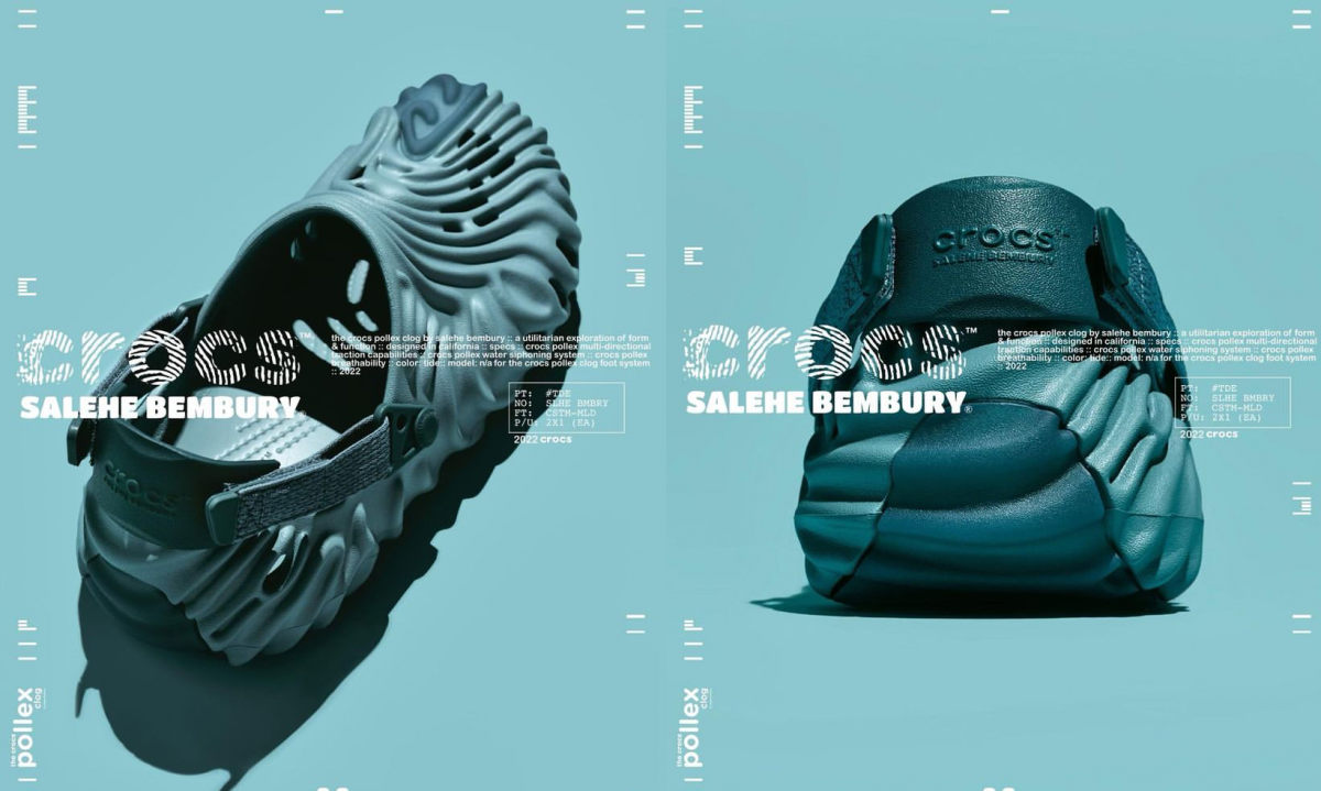 Salehe Bembury x Crocs Pollex Clog 新配色「Tide」发布