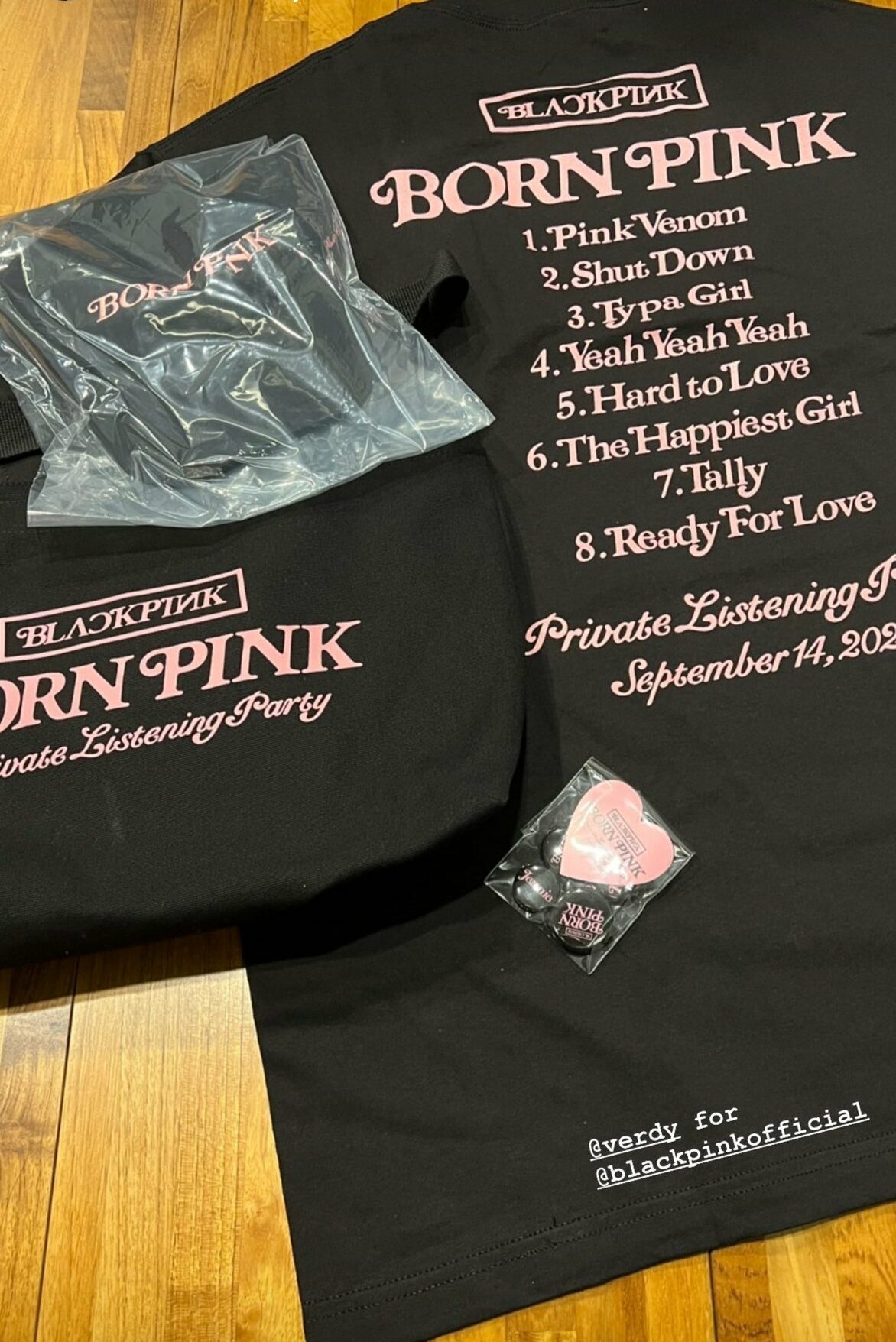 Verdy × BLACK PINK BORN PINK T-SHIRT - Tシャツ/カットソー(半袖/袖なし)