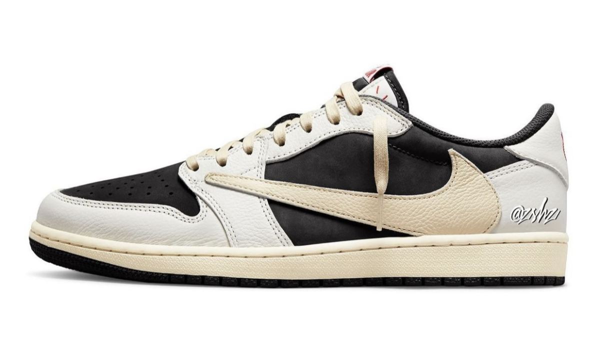 Travis Scott x Air Jordan I Low「Sail Black」女款配色即将发售