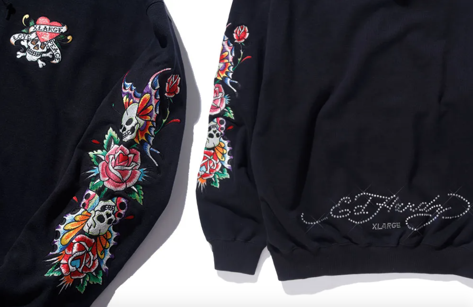 今季一番 XLARGE×Ed Hardy パーカー