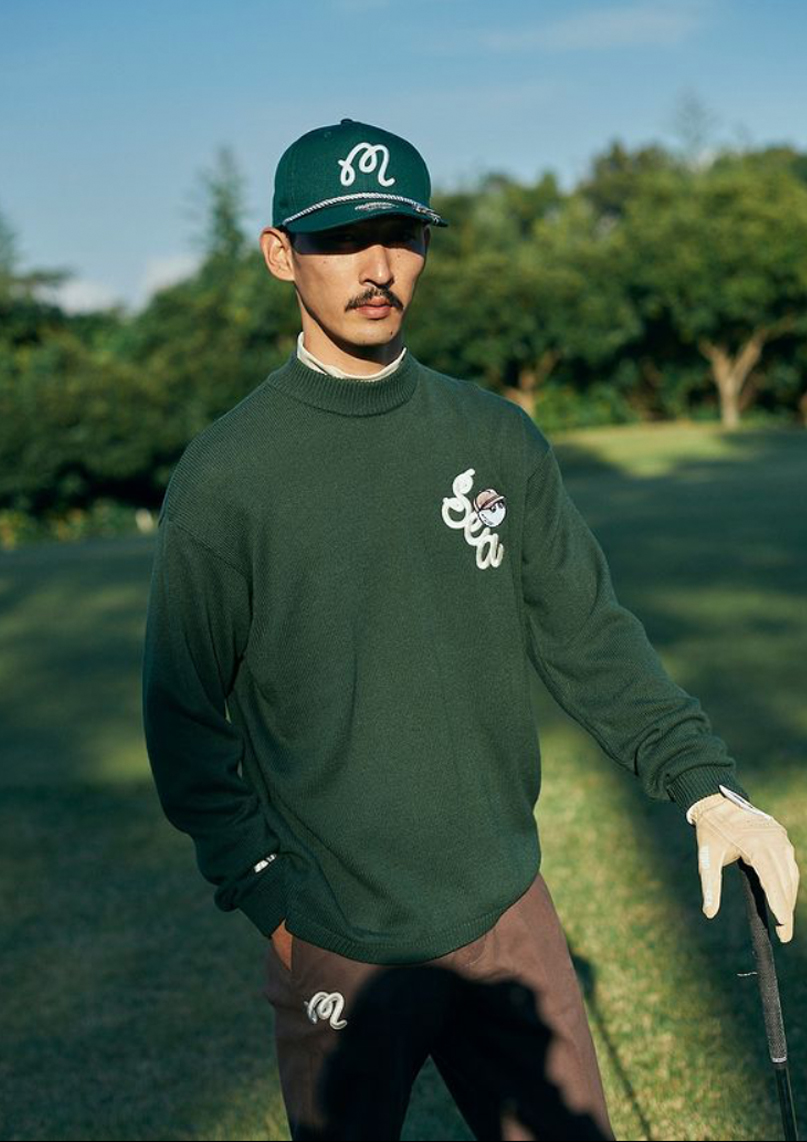 MALBON GOLF X WDS CREW NECK SWEAT - ゴルフ