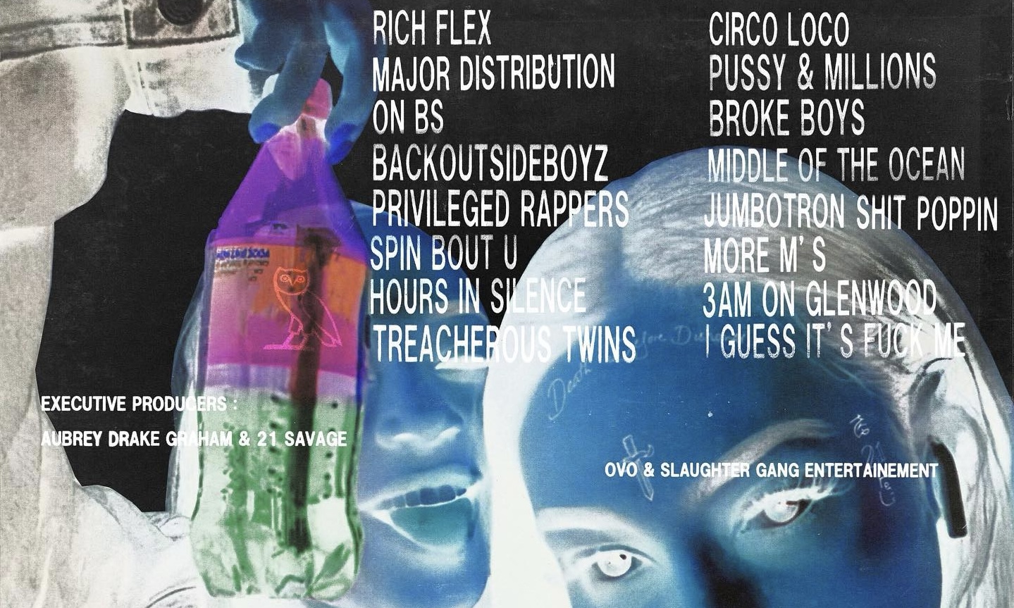Drake 与 21 Savage《Her Loss》专辑上架各大音乐平台