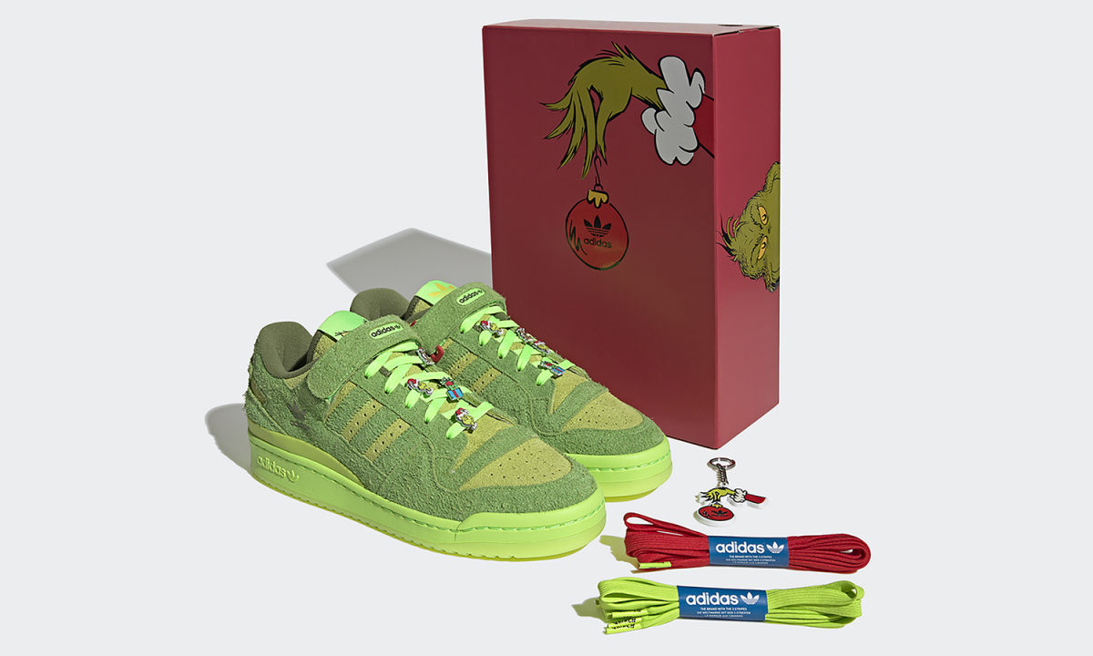 adidas Originals 推出「绿毛怪格林奇」合作主题 Forum Low