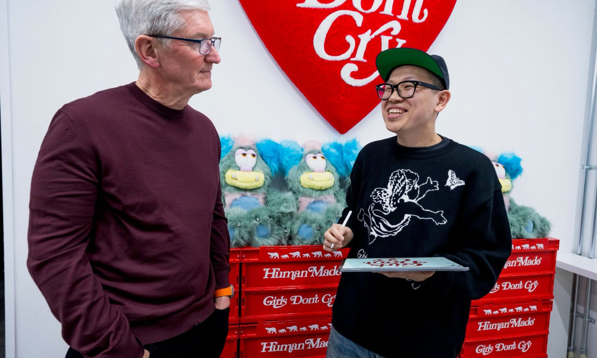 苹果 CEO Tim Cook 参观 VERDY 工作室