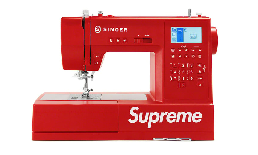 Supreme 与 Singer 联手打造合作款缝纫机