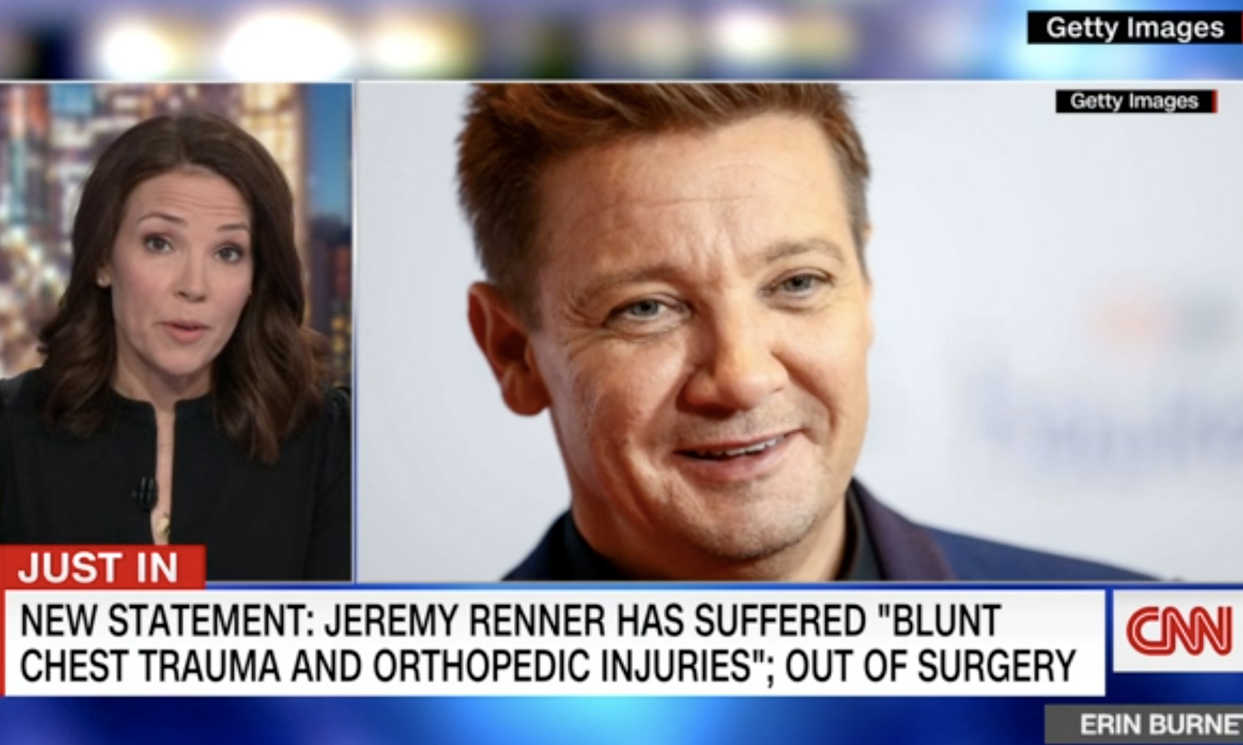 「鹰眼」Jeremy Renner 遭意外事故，伤势严重