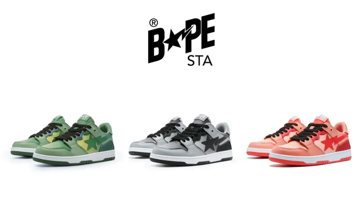 全新 BAPE® SK8 STA 鞋款春季登场