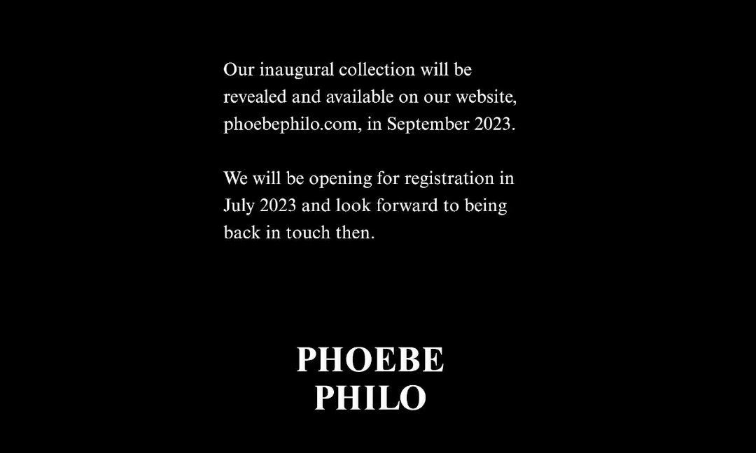 「极简女王」归来，Phoebe Philo 个人品牌首秀将于 9 月发布