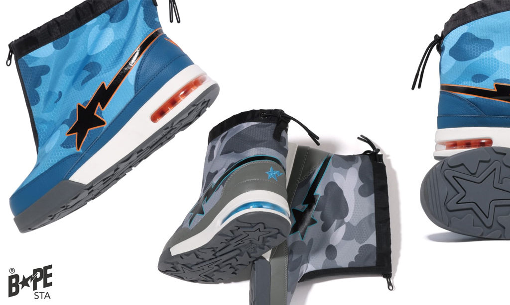 BAPE® 推出全新 HONEYCOMB CAMO ZIP ROAD STA 鞋款
