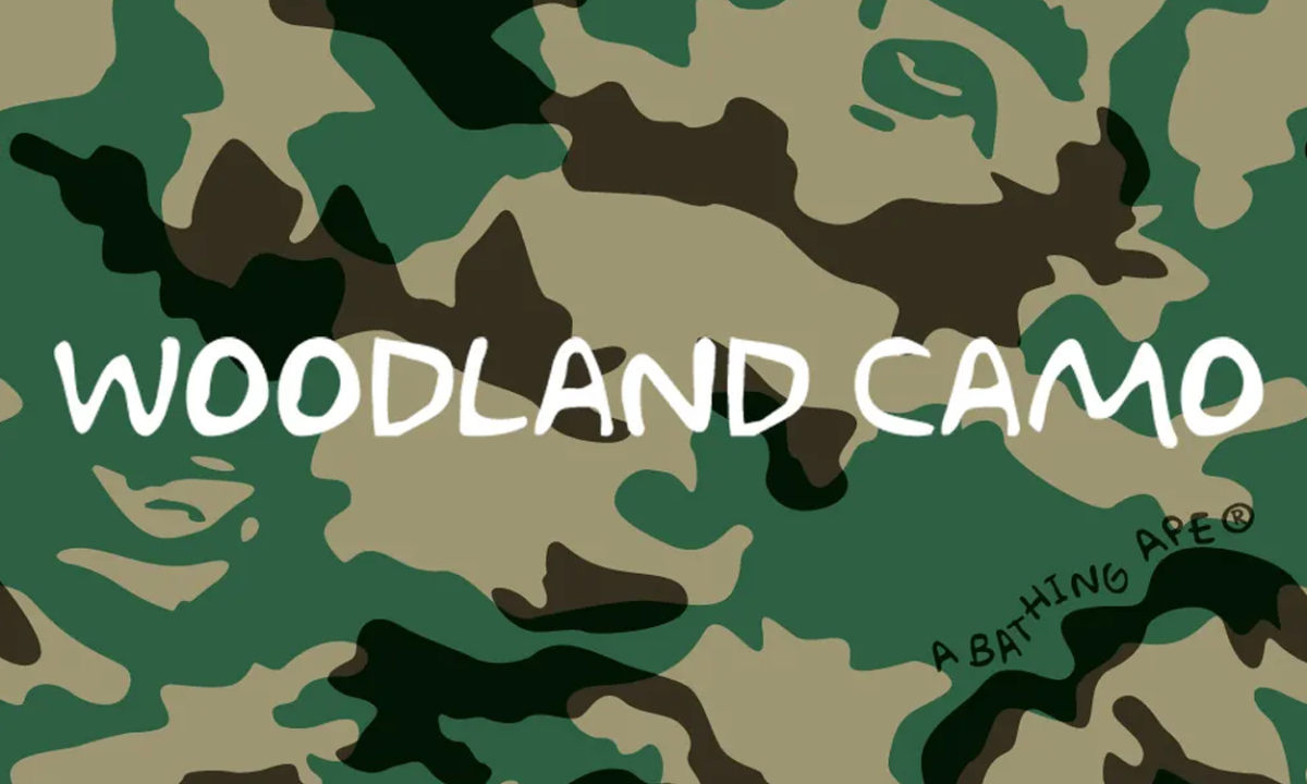 BAPE® 2023 春夏全新图案「BAPE® WOODLAND CAMO」现已上市