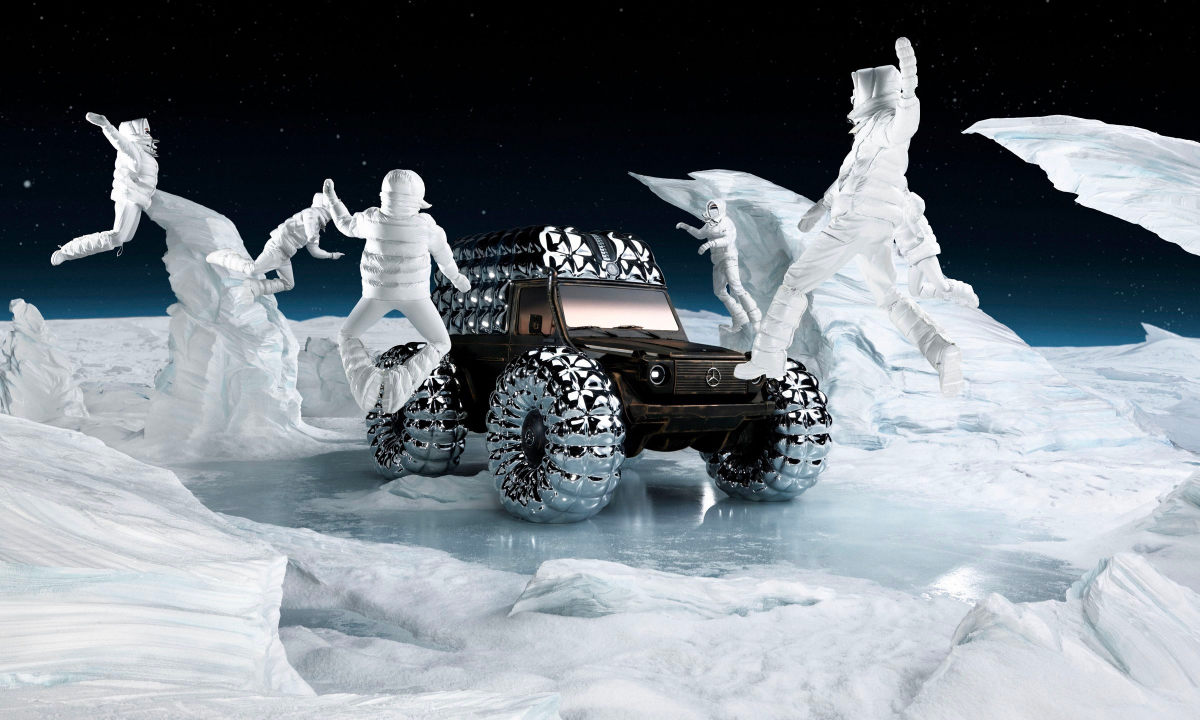 Moncler 携手梅赛德斯-奔驰揭晓 PROJECT MONDO G 雕塑作品