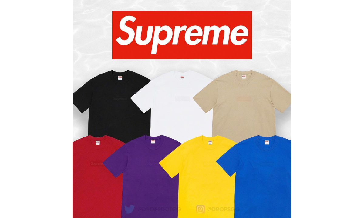 Supreme 23 春夏系列首周将发售 Tonal Box Logo Tee