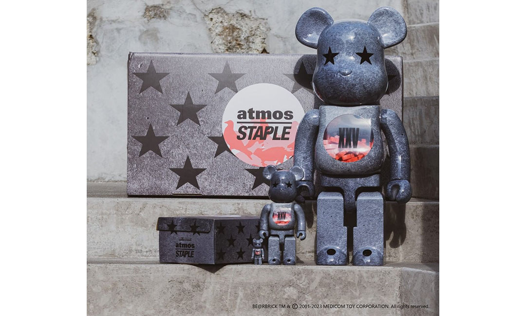 atmos x STAPLE TYPE 合作版 BE@RBRICK 发布