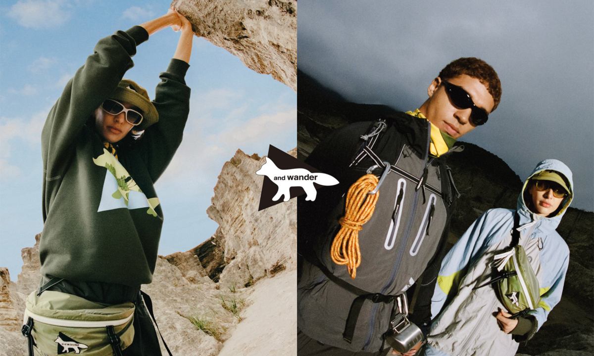 Maison Kitsuné x and wander 合作系列俏皮登场