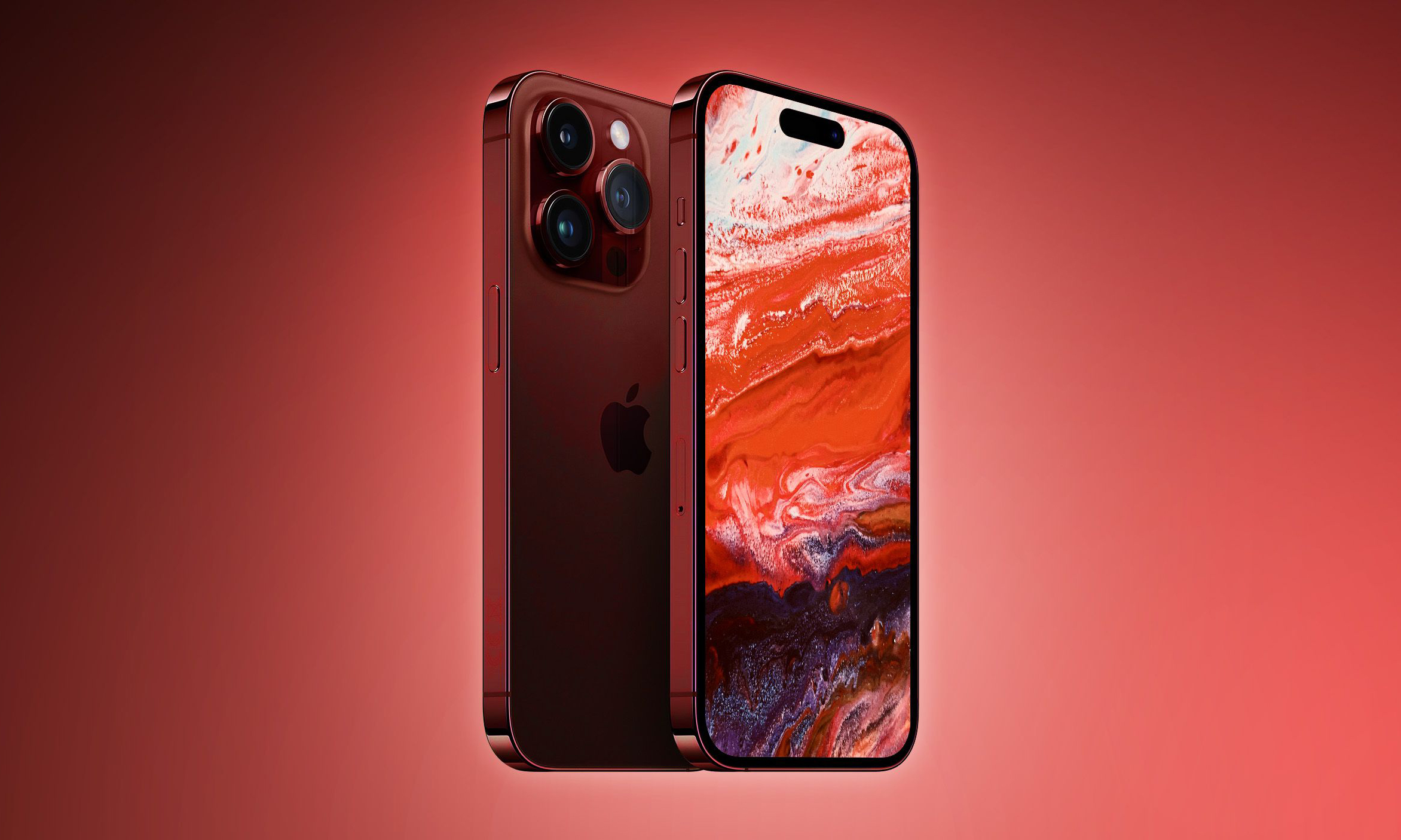 iPhone 15 Pro 的全新主打色为暗红色？
