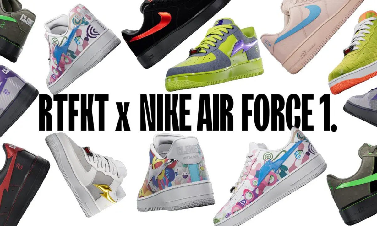 RTFKT x Nike Air Force 1 Low 数十款虚拟鞋履登场
