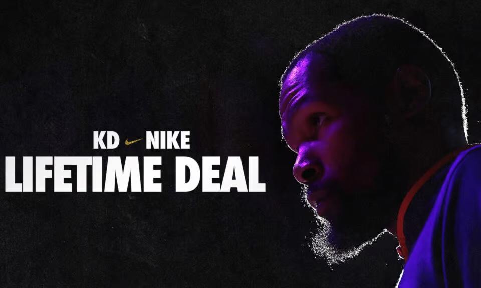 杜兰特与 Nike 签下终身合同,成为继乔丹、詹姆斯后第三位达成此成就的球员