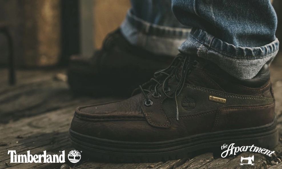the Apartment x Timberland HERITAGE GTX MOC TOE MID「Hazel Highway」现已发售