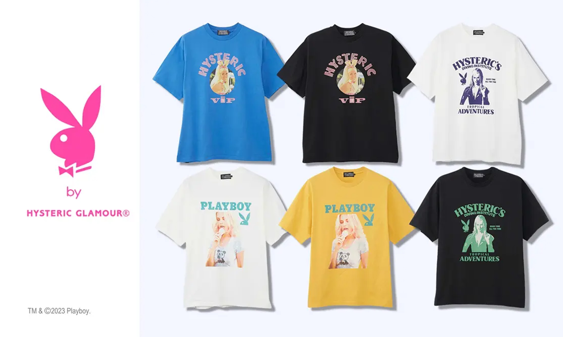 PLAYBOY x HYSTERIC GLAMOUR 周年纪念版 T 恤登场