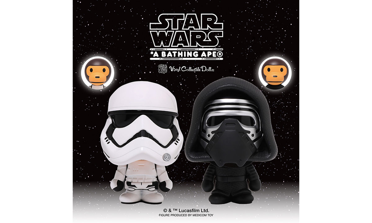 Star Wars™ x A BATHING APE® x MEDICOM TOY 合作手办发布