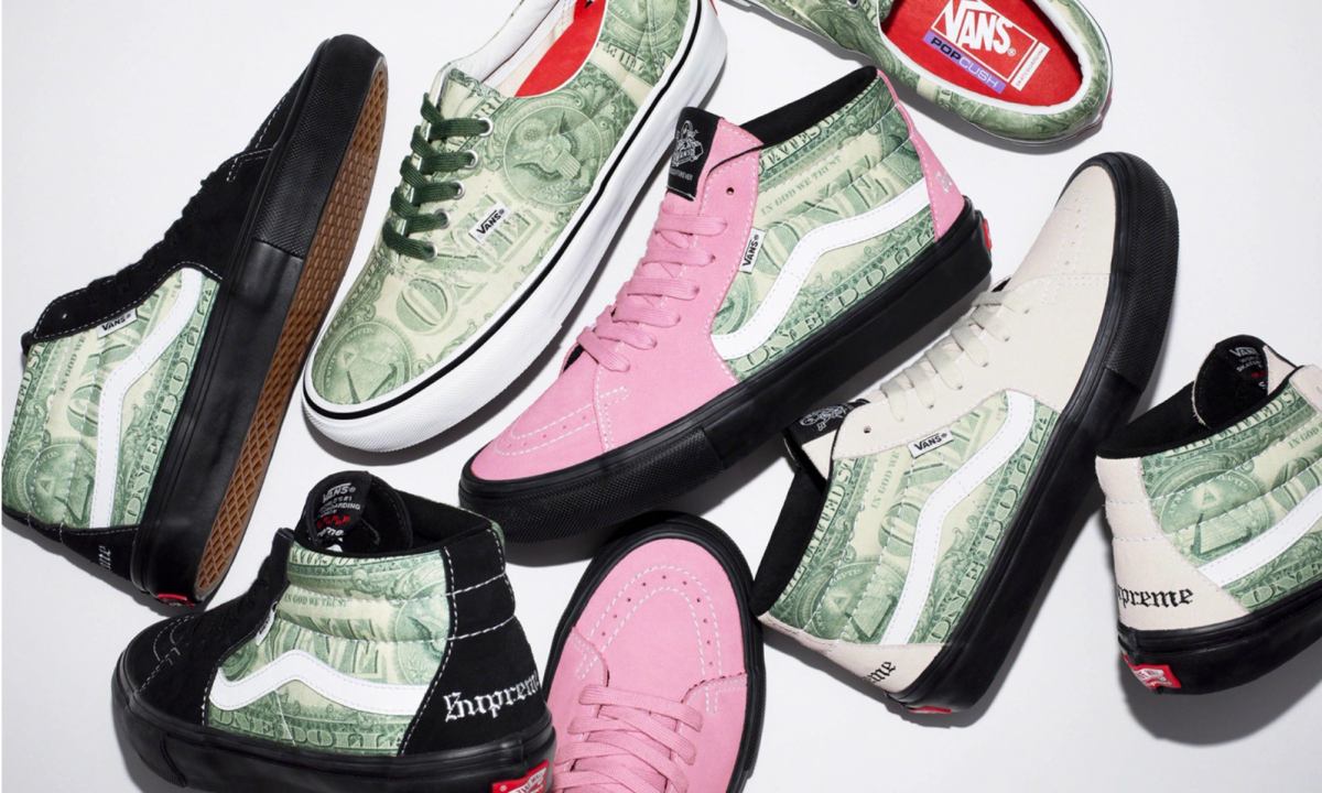 Supreme x VANS「MONEY」全新合作款式亮相