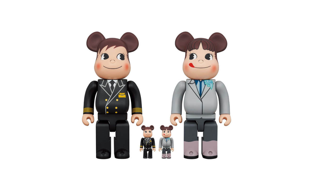 MEDICOM TOY x 不二家 x 全日空合作款 BE@RBRICK 玩偶发售预定