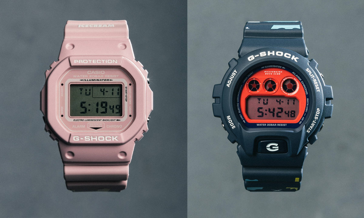 Billionaire Boys Club/ICECREAM x G-SHOCK合作表款来袭