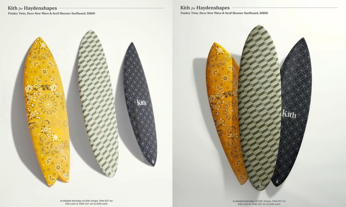 KITH x HAYDENSHAPES 定制冲浪板登场