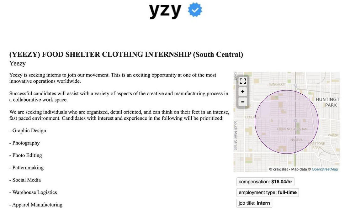 还有多少人想为 Ye 工作？YEEZY 发起公开招聘