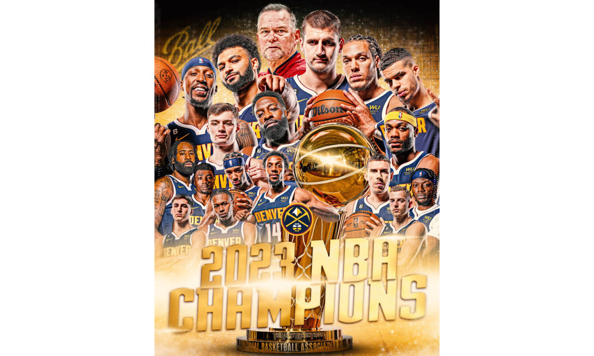 丹佛掘金夺得 2022-2023 赛季 NBA 总冠军