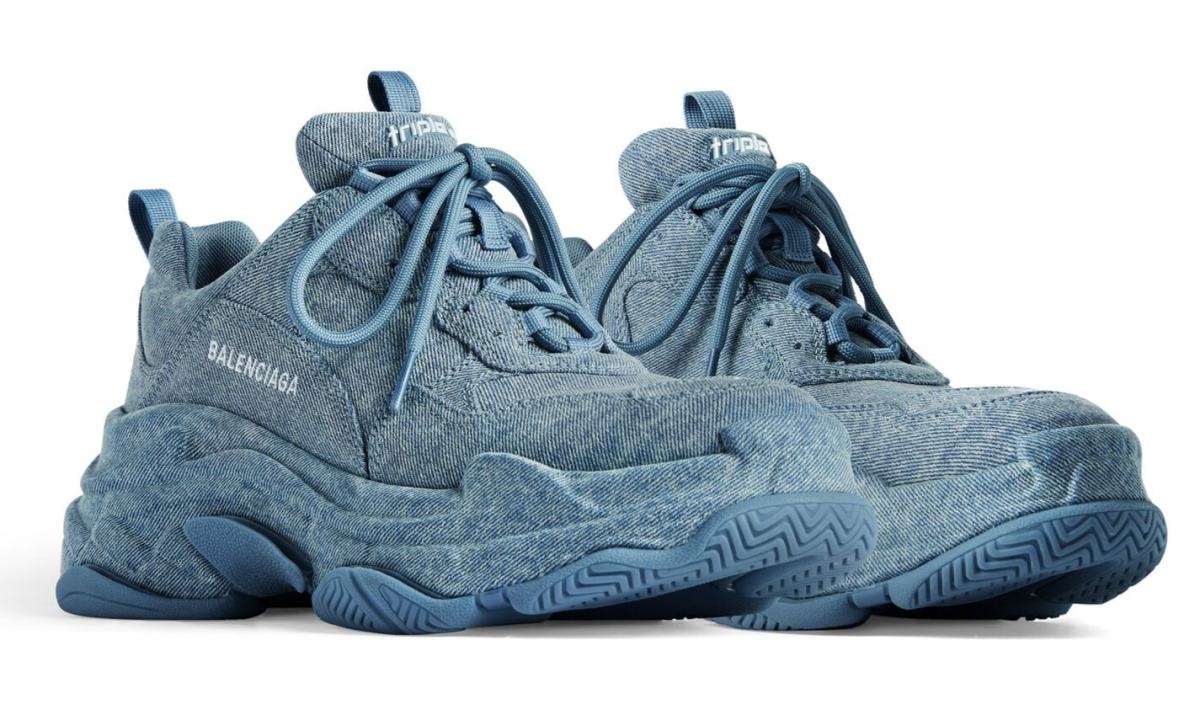 BALENCIAGA Triple S 推出全牛仔版本