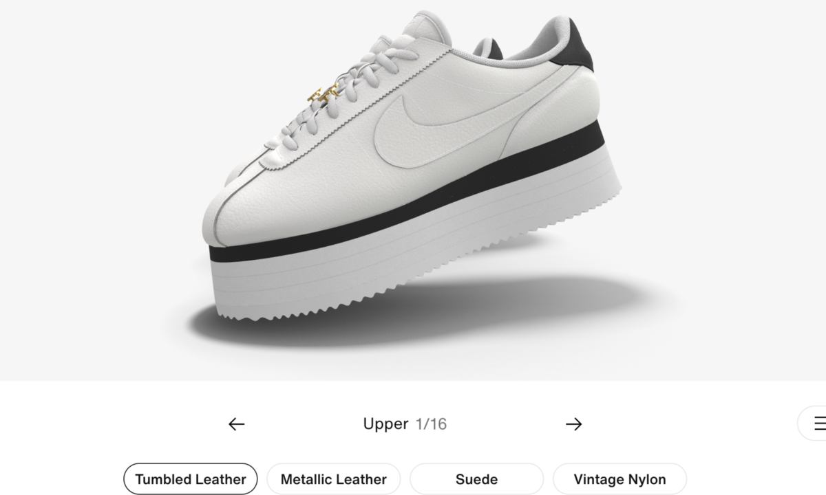 Nike Cortez Platform 现已加入 Nike by You 客制化订制行列
