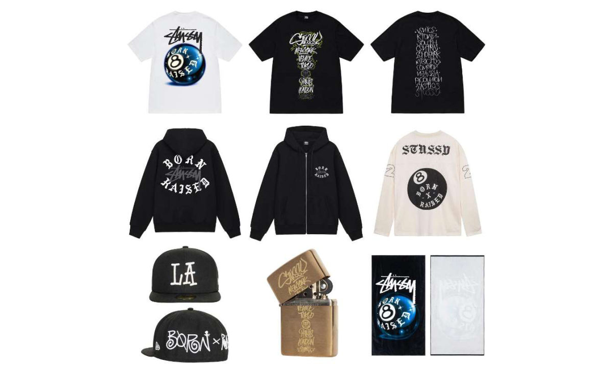 Stüssy x BornxRaised 合作系列完整单品官图释出