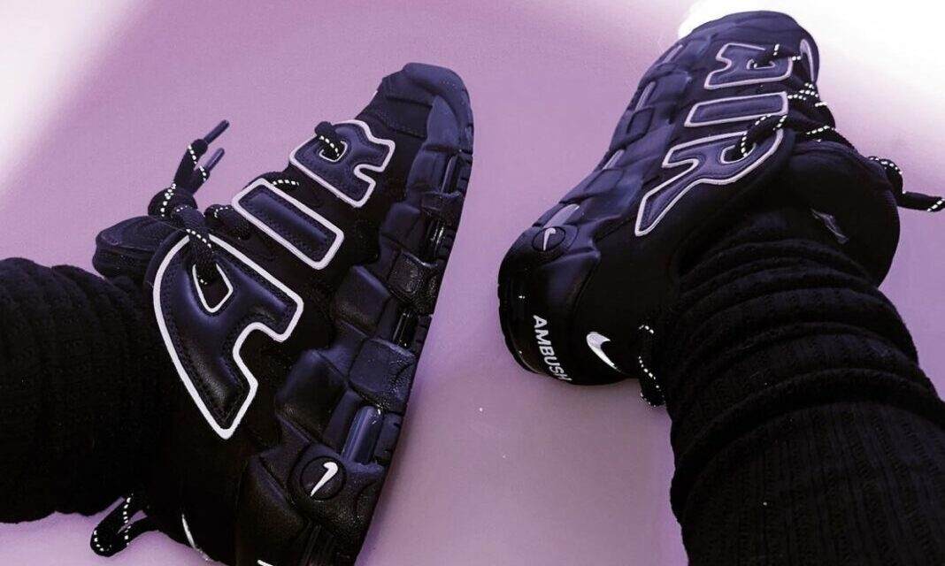 AMBUSH x Nike Air More Uptempo Low 「Black/White」上脚图曝光