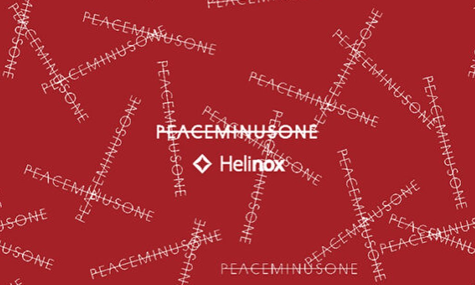 PEACEMINUSONE x HELINOX 胶囊系列发布