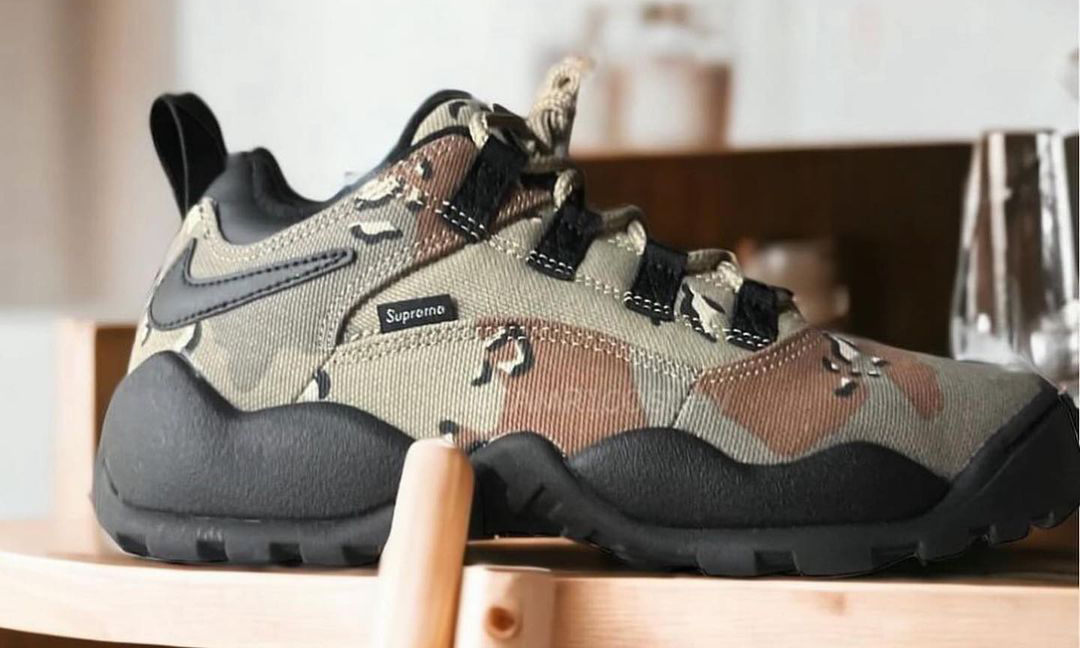 Supreme x Nike SB Darwin 合作系列迷彩款实物曝光