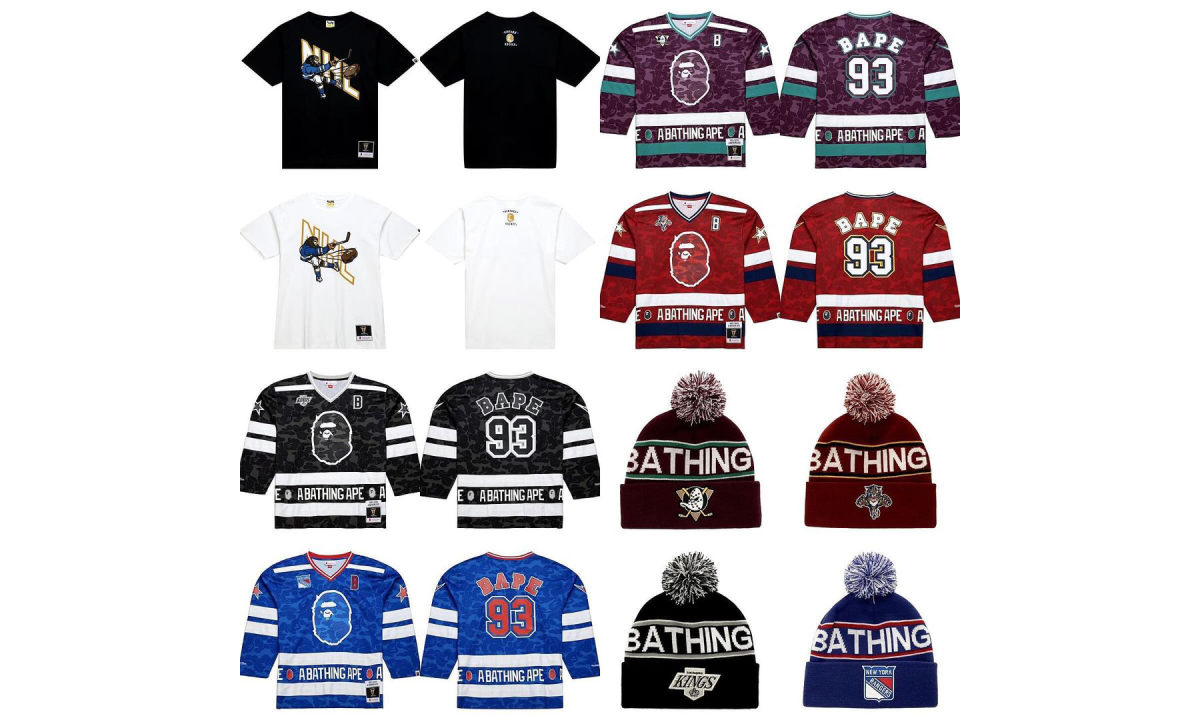 BAPE® x Mitchell & Ness「Vintage Hockey」合作系列单品率先露出