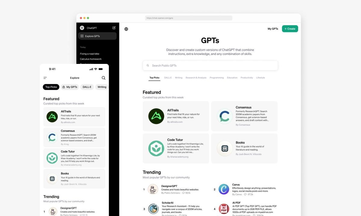 OpenAI 正式推出 GPT 商店，已上线超 300 万种自定义 ChatGPT