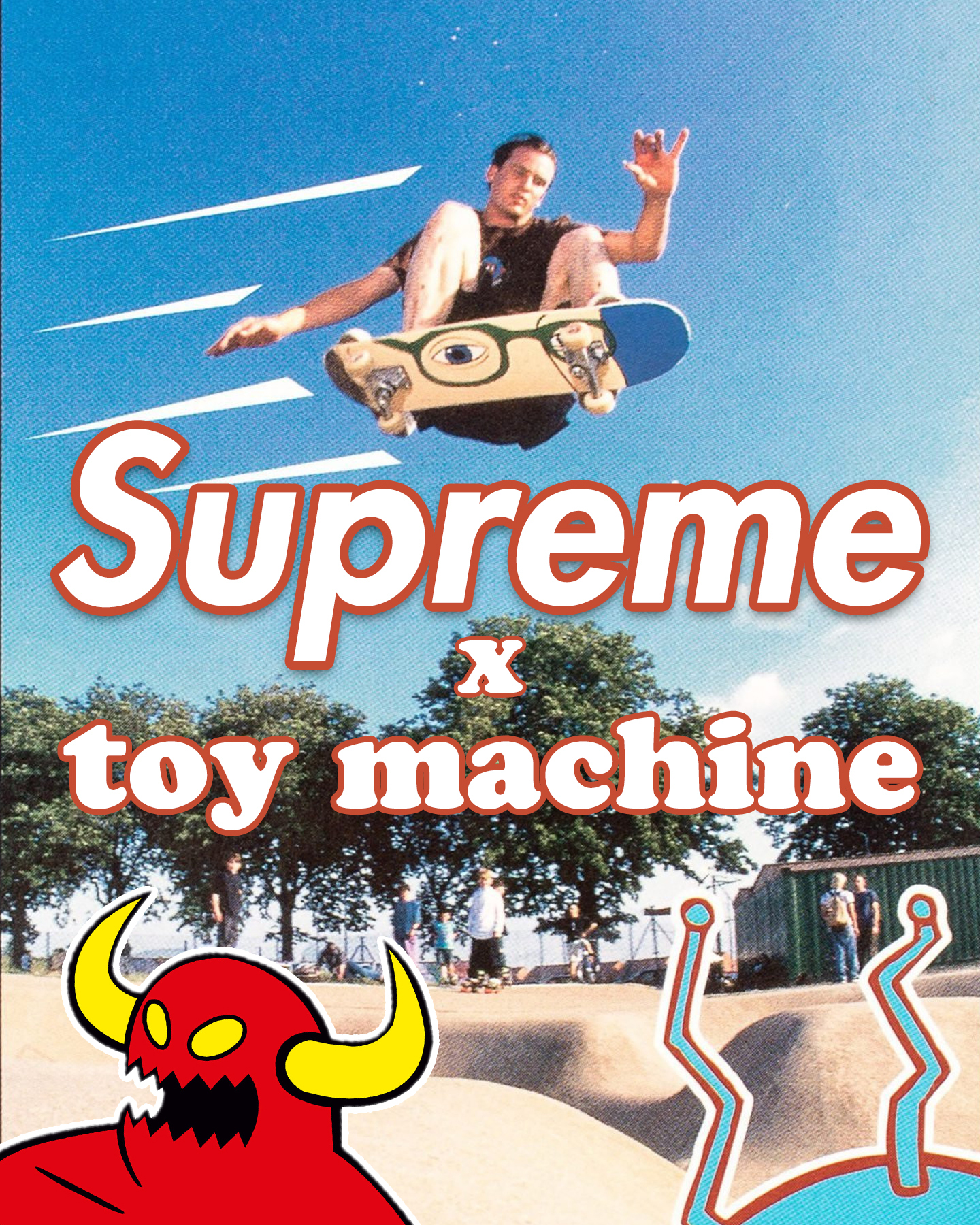 Supreme x Toy Machine 合作系列发售在即– NOWRE现客