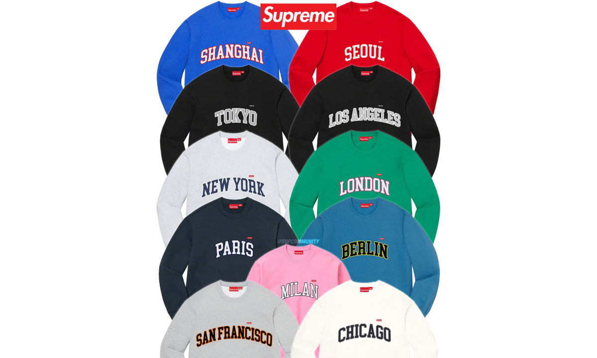 Supreme Shop Small Box 地区限定卫衣将在本周发售