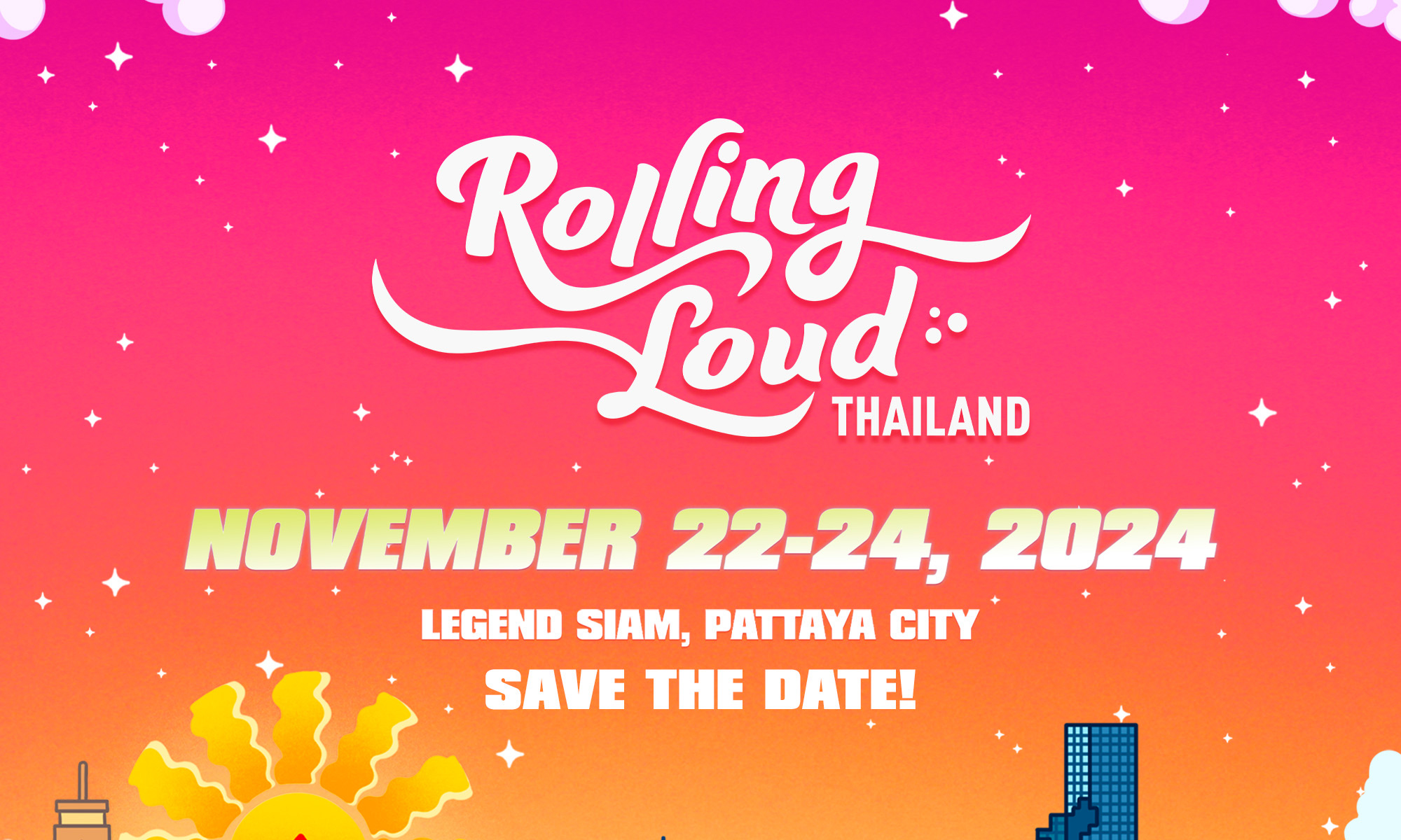 Rolling Loud 2024 泰国站日期确认