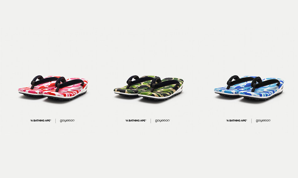 A BATHING APE®︎ x goyemon 合作版「unda」鞋款登场